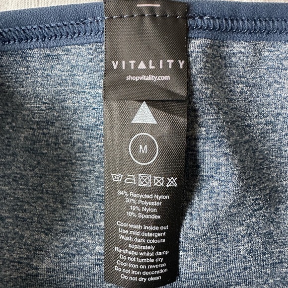 Vitality Formation Scoop neck bra Heather Navy blue - Picture 5 of 7